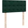 Box spring postel s matrací 90x200 cm samet [3286211] (Barva Tmavě šedá)