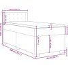 Box spring postel s matrací 90x200 cm samet [3286211] (Barva Tmavě šedá)