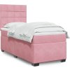 Box spring postel s matrací 90x200 cm samet [3290815] (Barva Růžová)