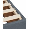 Box spring postel s matrací 90 x 200 cm samet [3293111] (Barva Tmavě šedá)