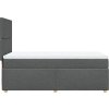 Box spring postel s matrací 90x200 cm textil [3291158] (Barva Černá)