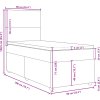 Box spring postel s matrací 90x200 cm textil [3291158] (Barva Černá)