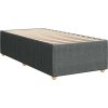 Box spring postel s matrací 90x200 cm textil [3291939] (Barva Světle šedá)