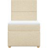 Box spring postel s matrací 90x200 cm textil [3293458] (Barva Černá)