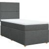 Box spring postel s matrací 90x200 cm textil [3293458] (Barva Černá)