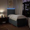 Box spring postel s matrací 90x200 cm textil [3293458] (Barva Černá)