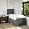 Box spring postel s matrací 90x200 cm textil [3293458] (Barva Černá)