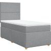 Box spring postel s matrací 90x200 cm textil [3293458] (Barva Černá)