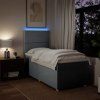 Box spring postel s matrací 90x200 cm textil [3293458] (Barva Černá)