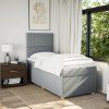 Box spring postel s matrací 90x200 cm textil [3293458] (Barva Černá)