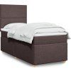 Box spring postel s matrací 90x200 cm textil [3293458] (Barva Černá)