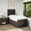 Box spring postel s matrací 90x200 cm textil [3293458] (Barva Černá)
