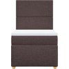 Box spring postel s matrací 90x200 cm textil [3293458] (Barva Černá)