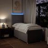Box spring postel s matrací 90x200 cm textil [3293458] (Barva Černá)