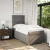 Box spring postel s matrací 90x200 cm textil [3293458] (Barva Černá)