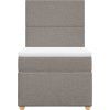 Box spring postel s matrací 90x200 cm textil [3293458] (Barva Černá)