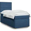 Box spring postel s matrací 90x200 cm textil [3293458] (Barva Černá)