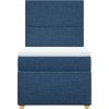 Box spring postel s matrací 90x200 cm textil [3293458] (Barva Černá)