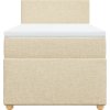 Box spring postel s matrací 90x200 cm textil [3286560] (Barva Taupe)