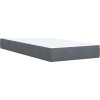 Box spring postel s matrací tmavě 90x200 cm samet [3286222] (Barva Světle šedá)