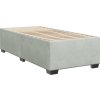 Box spring postel s matrací tmavě 90x200 cm samet [3286222] (Barva Světle šedá)