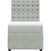 Box spring postel s matrací 90x200 cm samet [3294550] (Barva Světle šedá)