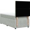 Box spring postel s matrací 90x200 cm samet [3294550] (Barva Světle šedá)