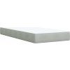 Box spring postel s matrací 90x200 cm samet [3294550] (Barva Světle šedá)