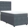 Box spring postel s matrací 90x200 cm samet [3294550] (Barva Světle šedá)