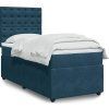 Box spring postel s matrací 90x200 cm samet [3294550] (Barva Světle šedá)