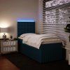 Box spring postel s matrací 90x200 cm samet [3294550] (Barva Světle šedá)
