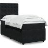 Box spring postel s matrací 90x200 cm samet [3294550] (Barva Světle šedá)