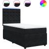Box spring postel s matrací 90x200 cm samet [3294550] (Barva Světle šedá)