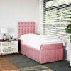 Box spring postel s matrací 90x200 cm samet [3294550] (Barva Světle šedá)