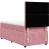Box spring postel s matrací 90x200 cm samet [3294550] (Barva Světle šedá)