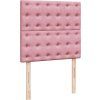 Box spring postel s matrací 90x200 cm samet [3294550] (Barva Světle šedá)