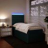 Box spring postel s matrací 90x200 cm samet [3294550] (Barva Světle šedá)