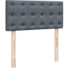 Box spring postel s matrací 90x200 cm samet [3288511] (Barva Tmavě šedá)