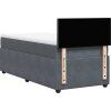 Box spring postel s matrací 90x200 cm samet [3289936] (Barva Modrá)