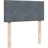 Box spring postel s matrací 90x200 cm samet [3289936] (Barva Modrá)
