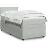 Box spring postel s matrací 90x200 cm samet [3289936] (Barva Modrá)
