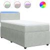 Box spring postel s matrací 90x200 cm samet [3289936] (Barva Modrá)