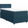 Box spring postel s matrací 90x200 cm samet [3289936] (Barva Modrá)