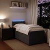 Box spring postel s matrací 90x200 cm samet [3288516] (Barva Světle šedá)