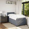 Box spring postel s matrací 90x200 cm samet [3288516] (Barva Světle šedá)