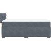 Box spring postel s matrací 90x200 cm samet [3288516] (Barva Světle šedá)