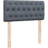 Box spring postel s matrací 90x200 cm samet [3288516] (Barva Světle šedá)