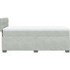 Box spring postel s matrací 90x200 cm samet [3288516] (Barva Světle šedá)