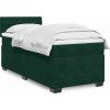 Box spring postel s matrací 90x200 cm samet [3288516] (Barva Světle šedá)