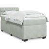 Box spring postel s matrací 90x200 cm samet [3288516] (Barva Světle šedá)